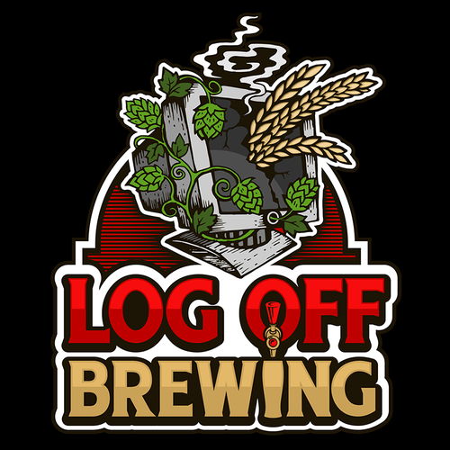 Hops logo with the title 'Design an innovative logo for a new craft brewery - LogOff Brewing'