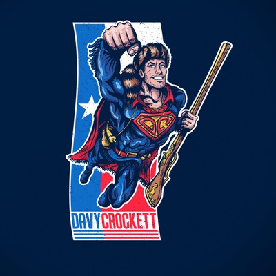 Design Davy Crockett as Superman!