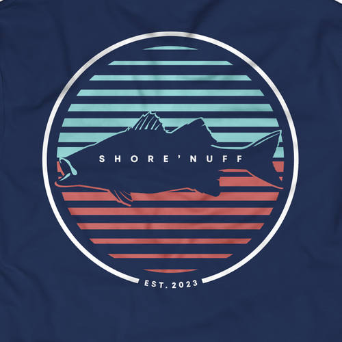 Fishing t-shirt with the title 'Shore' Nuff'
