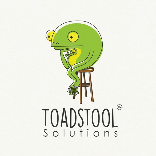 Log design with the title 'logo design for TOADSTOOL solutions'