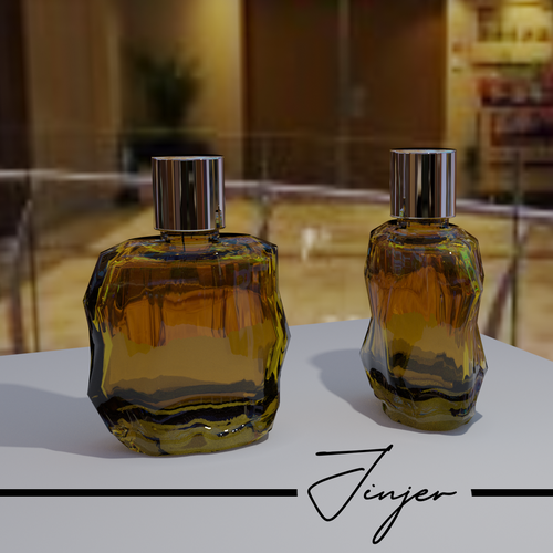 Glass bottle design with the title 'Glass Bottle Design'