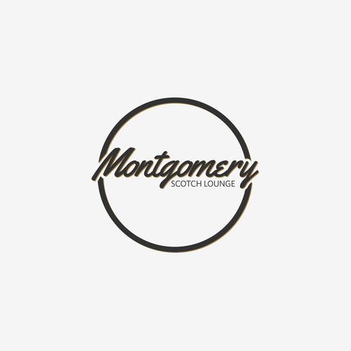 Scottish logo with the title 'Montgomery Scotch Lounge - Logo Concept'