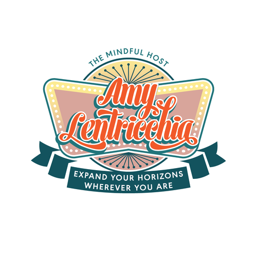 Road trip logo with the title 'Vintage motel marquis inspired logo design.'