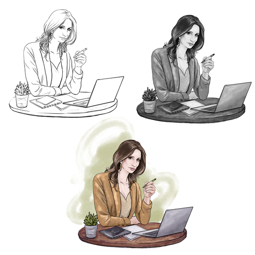 Blogger design with the title 'Iluustrations for personal blog'