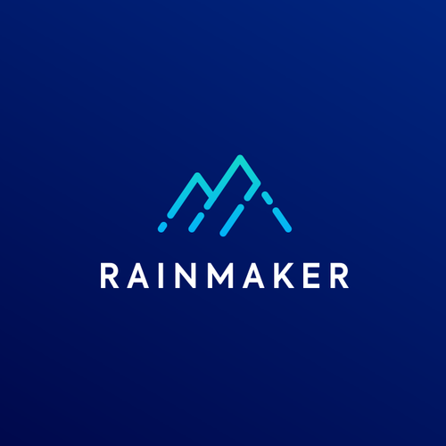 Bank design with the title ' M + rain + mountain'