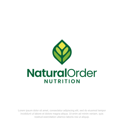 Vitamin logo with the title 'Logo design for Natural Order'