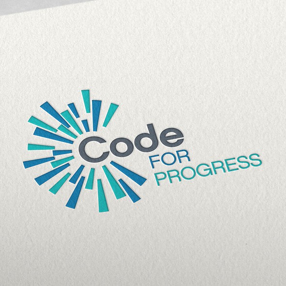 Progress logo with the title 'Coding Business Logo'