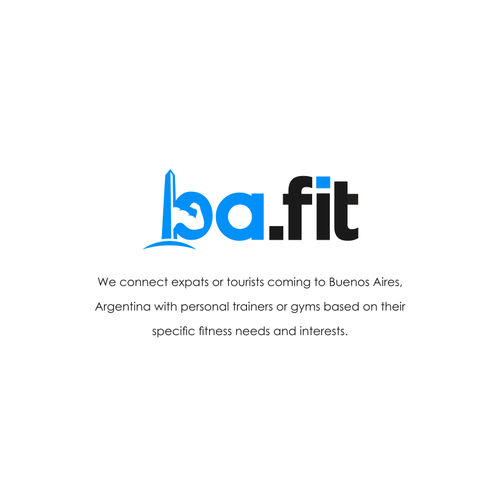 Gym logo with the title 'ba.fit'