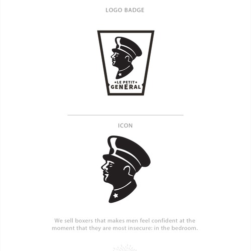 Men design with the title ' Logo badge design for a menswear brand.'