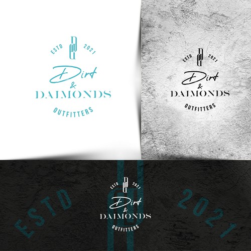 Outfit design with the title 'Dirt and Diamonds Outfitters Logo'