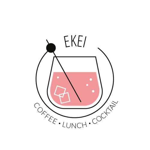 Glass brand with the title 'Ekei'