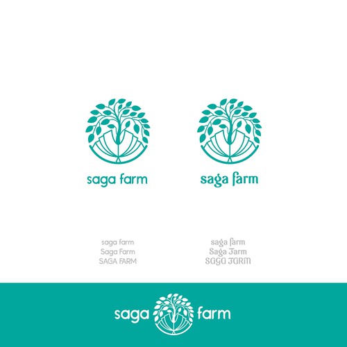 Novel logo with the title 'Saga Farm'