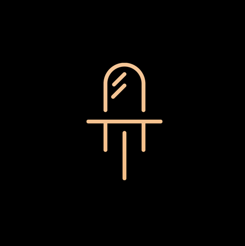 Mirror design with the title 'AT monogram'