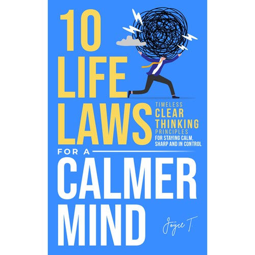 Book cover with the title 'Eye-catching Book Cover about 10 Life Laws'