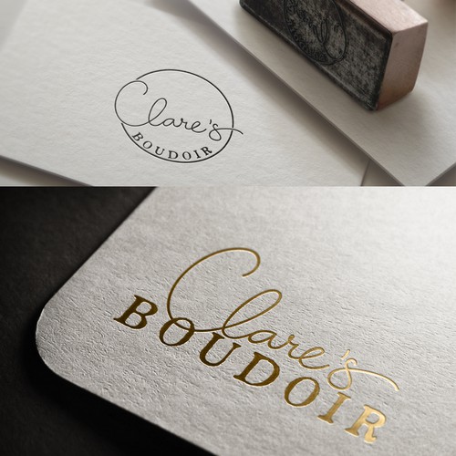 Photo design with the title 'logo for boudoir photographer'
