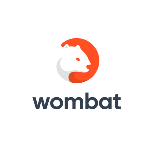 Cryptocurrency logo with the title 'Wombat'