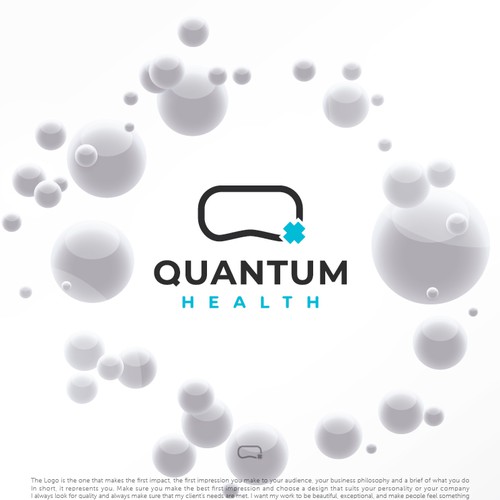 VR logo with the title 'Quantum Health'