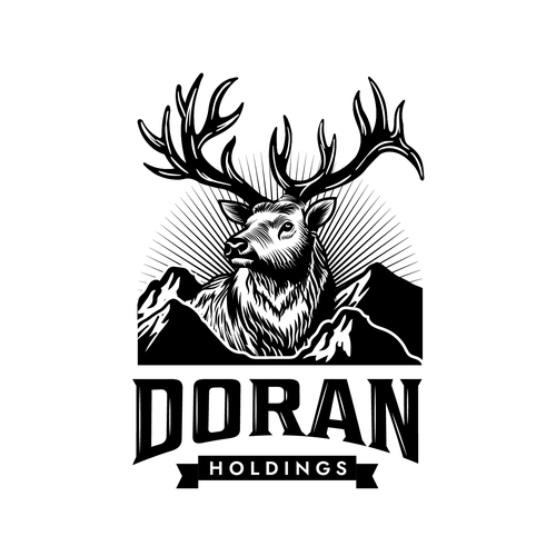Elk design with the title 'Doran holdings brand kit'