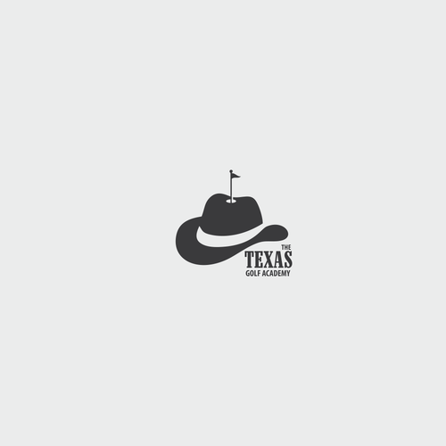 Cowboy hat design with the title 'texas golf'