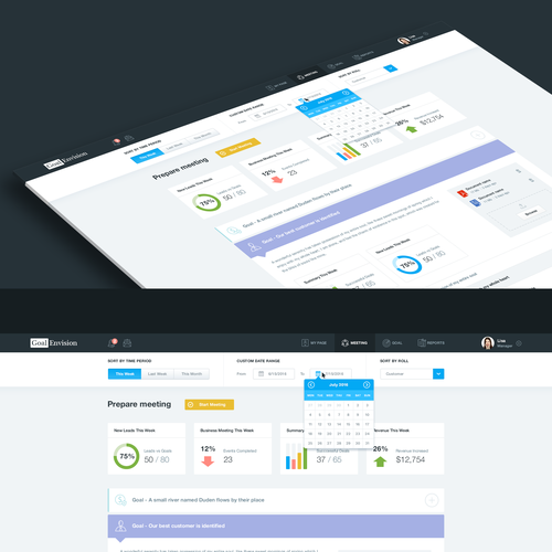 Dashboard website with the title 'Web  Application'