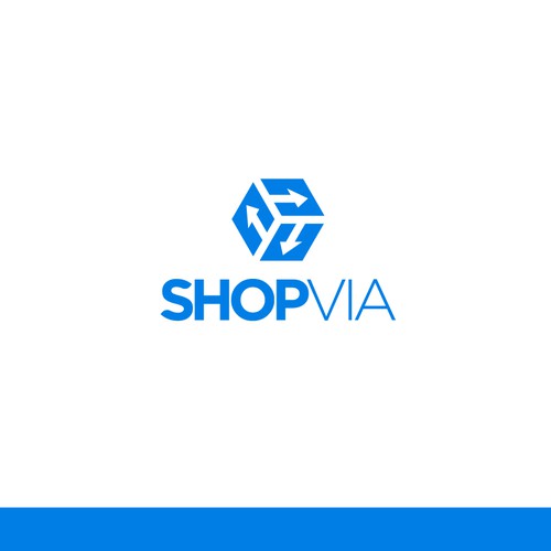 Logistics logo with the title 'ShopVia'