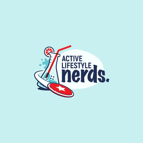 Nerd design with the title 'Logo design for Active Lifestyle Nerds'