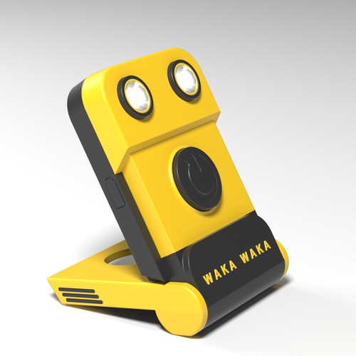 Solar panel design with the title '3D LED light/powerbank modification.'