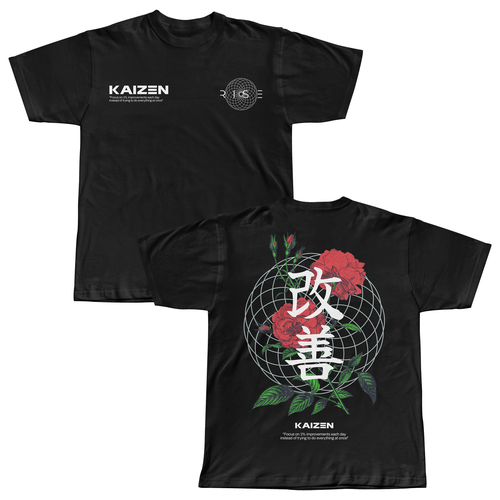 Streetwear t-shirt with the title 'Japanese streetwear t-shirt design'