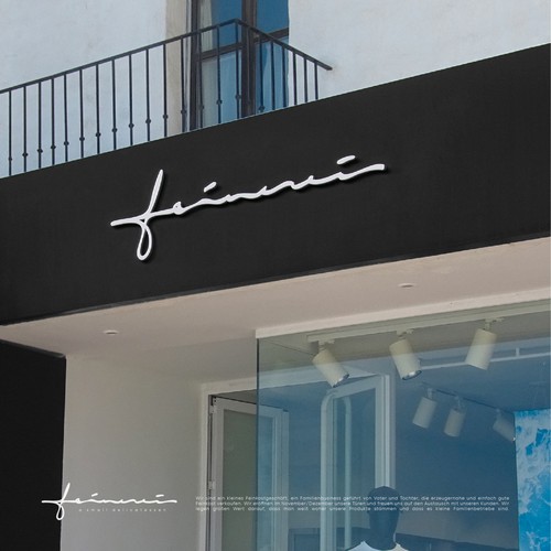 Signature logo with the title 'handwritten/ cursive logo for a small family owned food store in buzzing berlin'