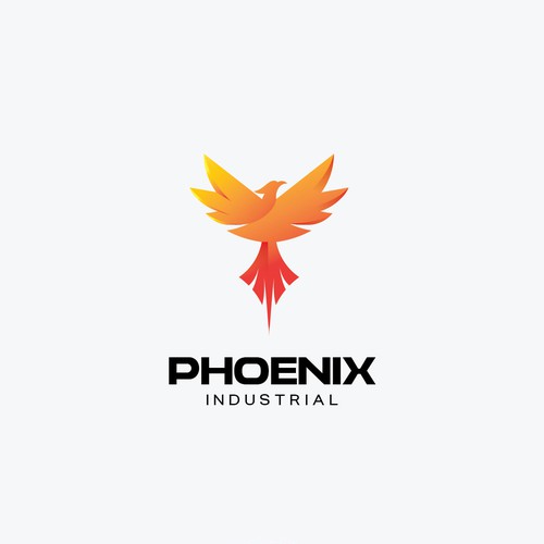 Phoenix logo with the title 'Logo for Metal Industry'