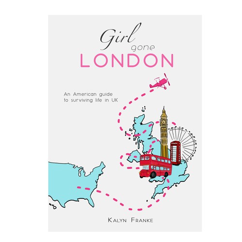 Journal book cover with the title 'Girl gone London'