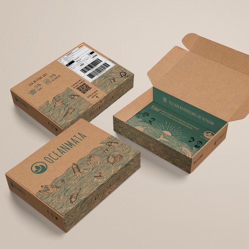 Amazon packaging with the title 'package and Logo design'