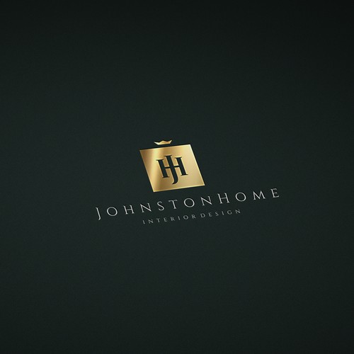 Masculine brand with the title 'Logo for interior design firm'