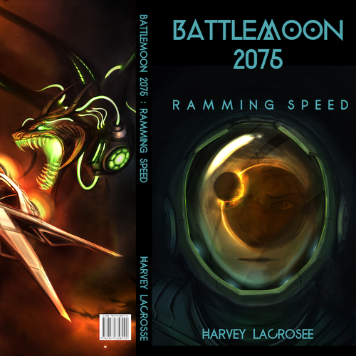 Space book cover with the title 'Original Illustration for a book cover '