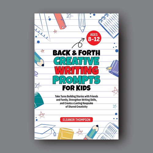 School book cover with the title 'Book cover'