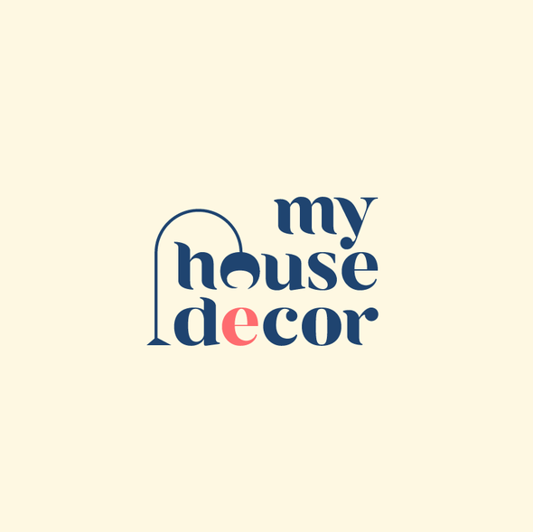 Two-tone design with the title 'Logo for My House Decor'