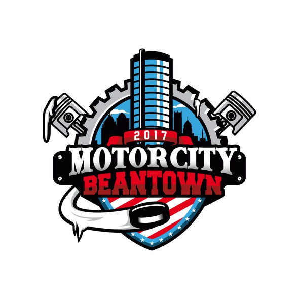 Michigan logo with the title 'Motor City Beantown'