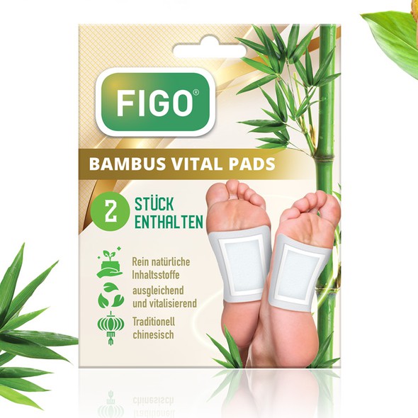Bamboo packaging with the title 'Packaging for Bamboo Vital Pads'