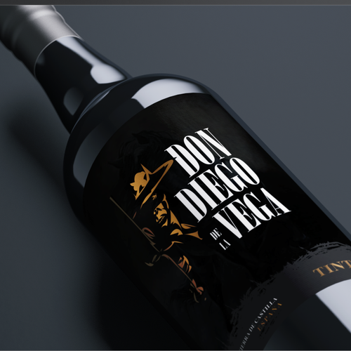 Wine packaging with the title 'Wine label design'