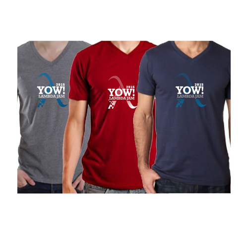 Computer t-shirt with the title 'logo for YOW'