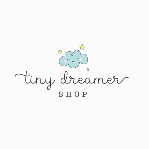 Supermarket logo with the title 'Tiny Dreamer Shop'