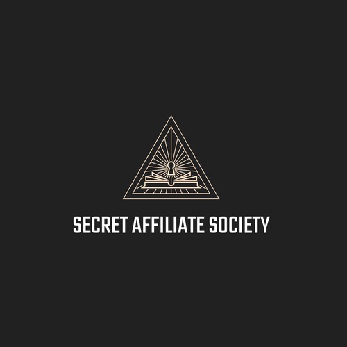 Keyhole logo with the title 'secret society logo'