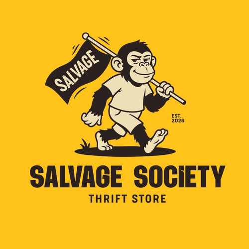 Second-hand logo with the title 'Salvage Society'