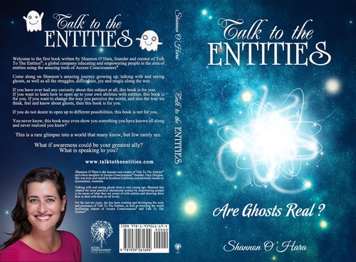 Paranormal book cover with the title 'Talk To The Entities - Book Cover - Are Ghosts Real?'