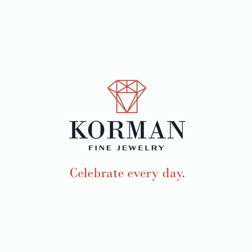 Diamond design with the title 'Logo for a luxury jewelry company'