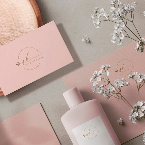 Esthetician logo with the title 'SK Esthetics'