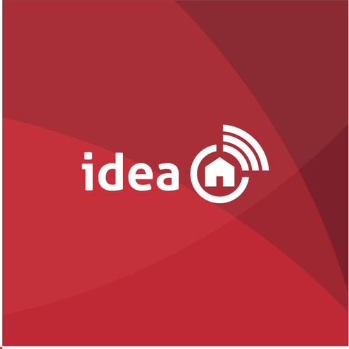 Red brand with the title 'Idea brand identity pack'