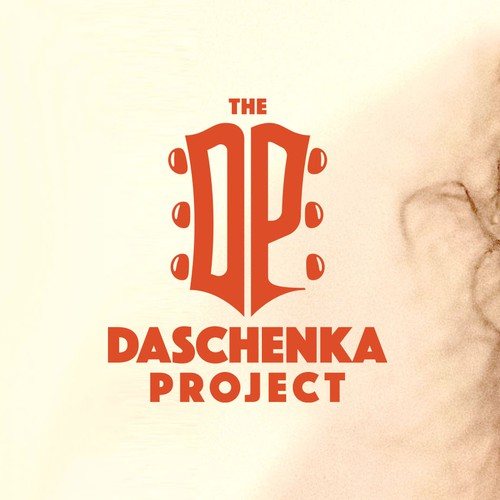 Guitar design with the title 'Logo for The Daschenka Project.'