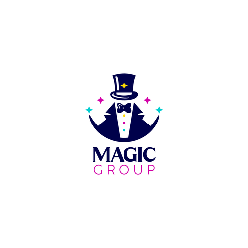 Magician logo with the title 'Magic Logo Design'