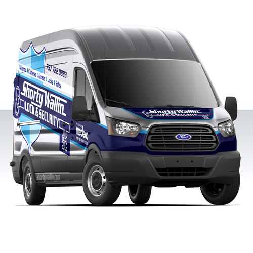 Vinyl design with the title 'Shorty Wallin Lock & Security'